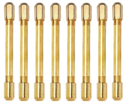 8Pcs Double Sided Pin Vise, Hand Drill Chuck Wire Tool Mini Pin Vise Wire Tools Model Hand Drill for Handicraft Carving Watch Making Repairing Tool