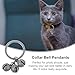 minkissy Pet Collar Bells Set of 3 Copper 12mm Hanging Bell Charms for Cat and Dog Collars Sturdy Metal Key Chain Accessories for Pet Training and Identification