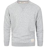 Lavable en machine Sweat-shirt à col rond de qualité supérieure pour garçons et filles - Pull unisexe en coton mélangé, gris chiné, 5-6 ans