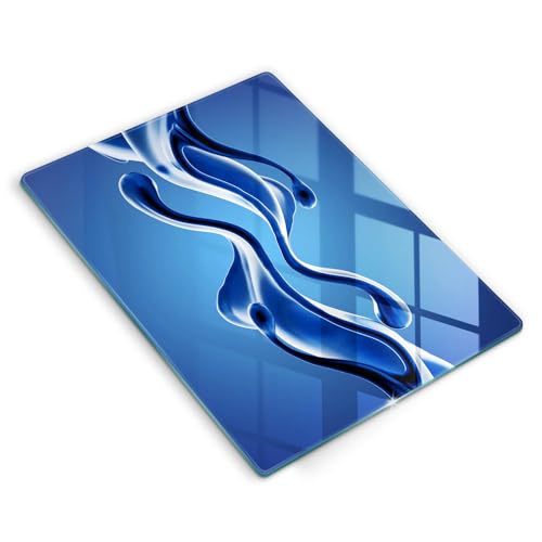 Planche à Découper Induction Wallfluent 40x52 Protection Plaque Cuisson Abstraction Liquide