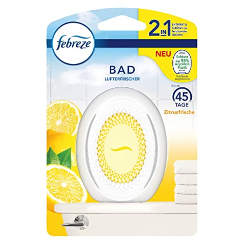 Febreze Ambientador de baño 1 unidad Lenor cítrico tapón aromático para eliminar y prevenir olores