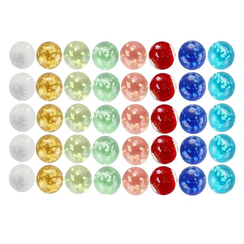 Miniatura 8 de Homefantasy 40 Canicas De Cristal,Cuentas De Cristal Luminosas Que Brillan En La Oscuridad,Canicas De Cristal 8mm,Decoración Del Hogar,Juguetes Retro Para Adultos Para Niños, Niños Y Niñas