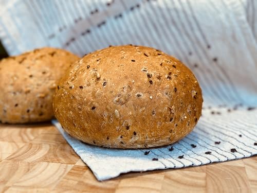 Molibake 8 Grain Bread Mix - All-Natural Multigrain Baking Mix for Bread Machine and Oven - 15 oz - Multigrain Grain Mix for with Flax, Millet & Rye - Easy-to-Use Breads Maker Mix for Homemade Baking