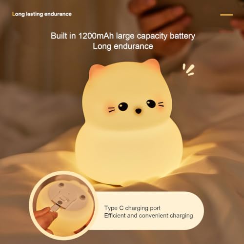 Lámpara de mesa infantil de silicona con luz de 3 niveles miniatura 4