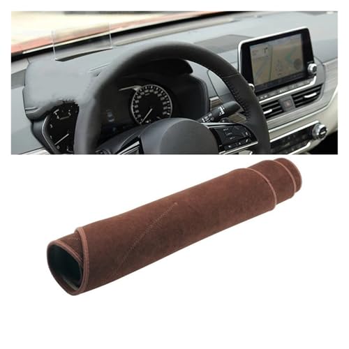 車内 ダッシュボードカバー アルティマ用 L34用 2019 2020 2021 2022 2023用 車用ダッシュボードサンシェードカバー 計器デスク用 滑り止めマット(With HUD Brown)