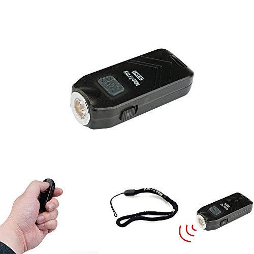 Mecarmy Sgn5 2017 Tip Upgrade 560 Lumen Cree Xp-G2 Usb Rechargeable+ Person Attack Alarm Edc Multi Color Keychain Light(6 Modes) With Lumentac Usb Charging Cable (Black, More Colors In Options) -Black #TOP10