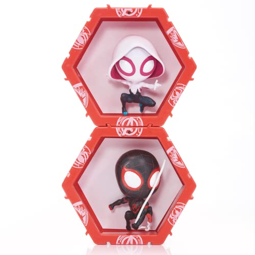 Wow! Pods Spiderman Twin Pack - Light-Up Bobble-Head Figures | Marvel Miles Morales & Spider Gwen, 4 Inches #TOP1