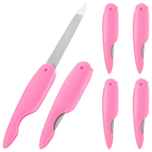 6Pcs ネイル トリミング ファイル ダブル 両面 ネイル ファイル 折り 小 ネイル ファイル マニキュア ペディキュア 指 つま先 ネイル ケア フォー デッド スキン トリミング マニキュア ツール