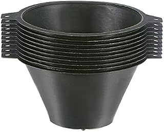 sourcing map 10Pcs Paint Strainer 150 Micron 100mmx65mm Cone Paint Screen Funnel Metal Mesh for Screening Paint Gasoline Fuel Dark Green