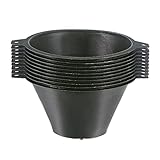 Los coladores de pintura en forma de cono de 150 micras, están hechos de malla de metal duradera en la parte inferior y cuerpo de plástico reutilizable.