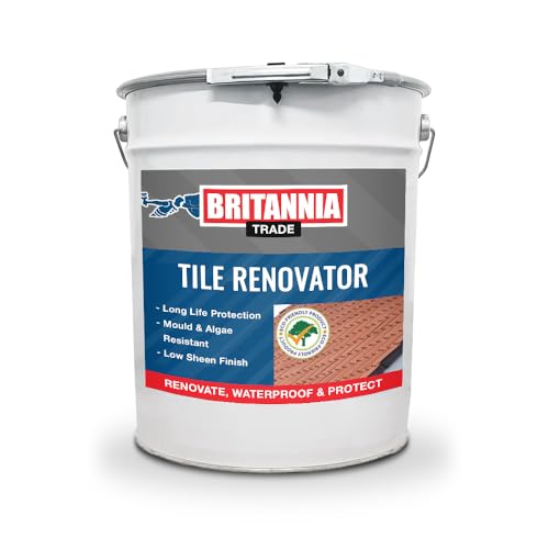 Britannia Paints Tilecoat Advanced - Roof Tile Renovation Paint - Brings Aged Roof Tiles Back to Life (Dark Grey)