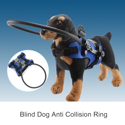 Dispositivo de orientação para cães cegos, Protetor de para-choque ajustável para cães cegos para au