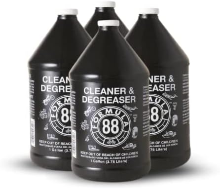 Formula 88 Cleaner & Degreaser | Multi Surface Car & Marine Cleaner for Interior, Exterior | Removes Grease & Grime Residue on Metal, Plastic, Cloth, Vinyl, Carpet (4-Gallons)