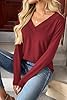Zeagoo Cute Summer Boho Tops for Women V Neck Long... #1
