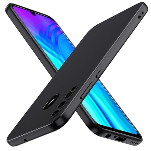 ivoler Negro Mate Funda para Huawei P Smart Plus 2019 / Honor 20e / Honor 20 Lite con Protección de Cámara, Carcasa Protectora Antigolpes, Ultrafina Suave TPU Silicona Caso Delgada Anti-Choques Case