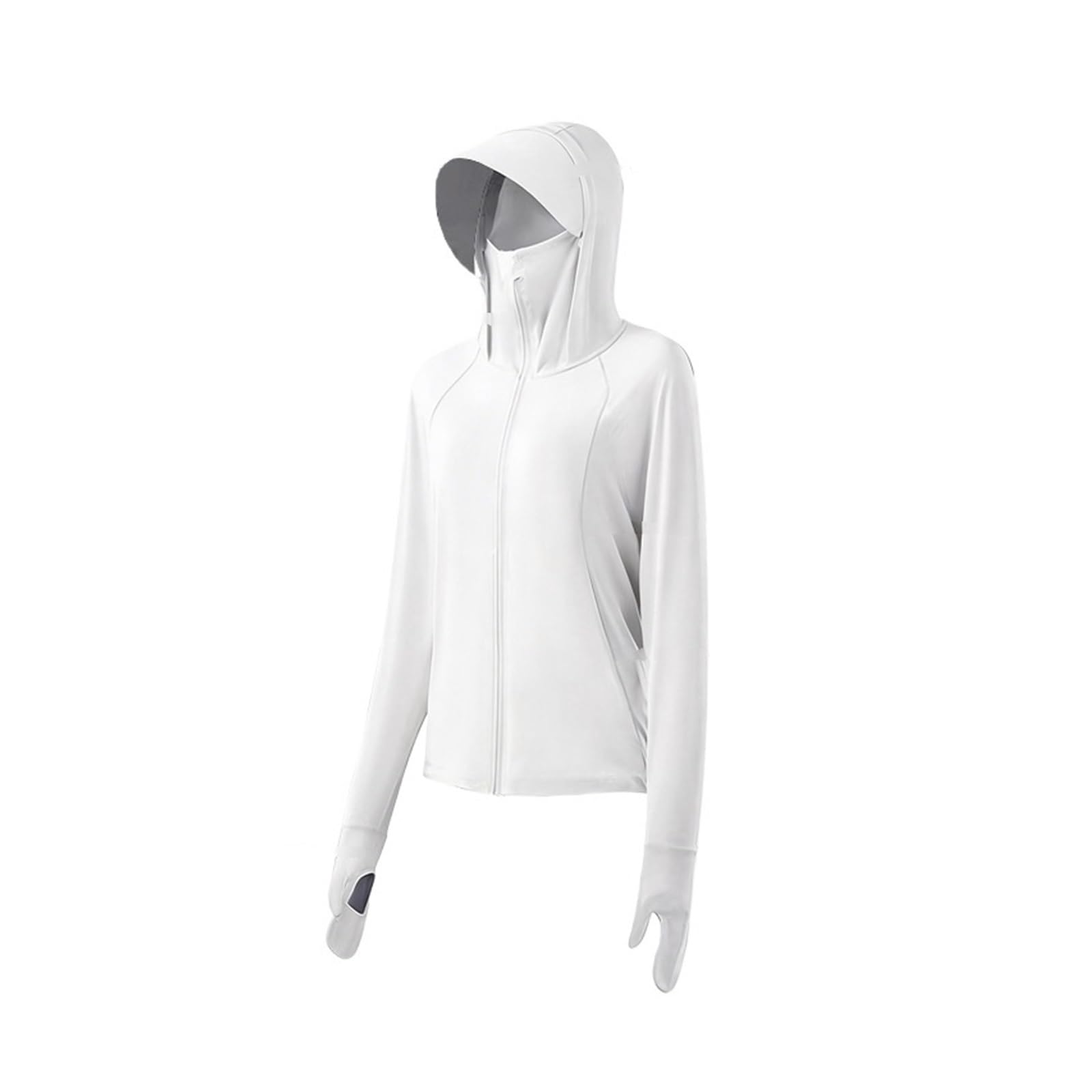 Generisch Damen-Sonnenschutzkleidung im Handschuh-Stil, atmungsaktiv und kühl, Fingerspitzen-Sommer-Kapuze
