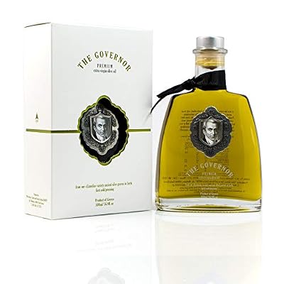 The Governor Premium Extra Virgin Olive Oil - Unfiltered, Cold-Pressed, Single Origin Lianolia - Peppery, Robust, Floral, Fruity Notes - Rich in Natural Polyphenols, Oleocanthal, Antioxidants, 500ml