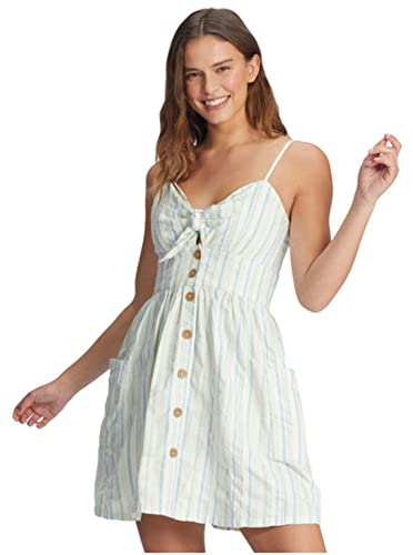 Roxy Womens Under The Cali Sun Dress, Pastel Green River Stripe, Small Us #TOP5