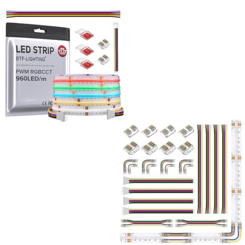 Tira LED RGB con cambio de color y temperatura ajustable 16.4FT miniatura 1