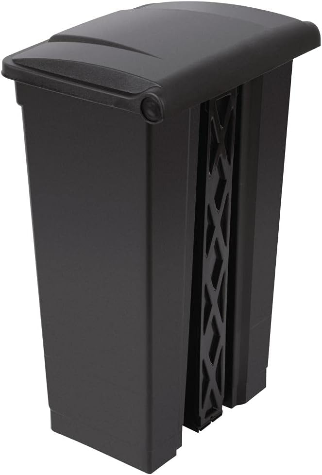 Jantex Kitchen Pedal Bin 87 Litre, Black, Polypropylene Plastic Bin, Size: 820(H) x 495(W) x 400(D) mm - Image 4