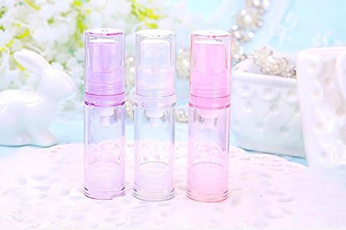 5Ml Empty Airless Vacuum Pump Bottle Refillable Plastic Cream Lotion Bottle Travel Bottles Toiletries Liquid Container For Cosmetic Make-Up Pack Of 6 (Transparent) #TOP6