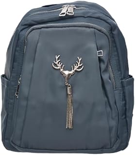 شنطة ظهر مقسمة مقاومة للماء من 5 جيوب بسوستة وجيوب جانبية عميقة مصممة خصيصا للنساء - تركواز