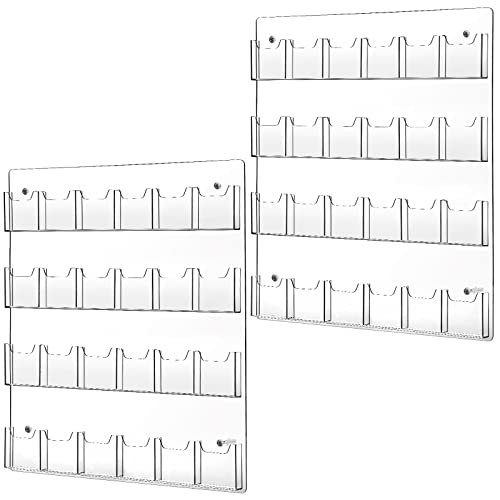 Weysat Acrylic Brochure Pamphlet Holder Brochure Display Stand, 2 Pieces by Weysat - Used condition - US$84.86