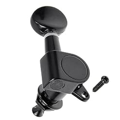 Musiclily Mécaniques 3×3 scellées Bouton du rein pour guitare électrique, Noir (Lot de 6) - Les Beatles, Paul McCartney, John Lennon, RIngo Starr, George Harrison Musiclily Mécaniques 3×3 scellées Bouton du rein pour guitare électrique, Noir (Lot de 6) – Image 3