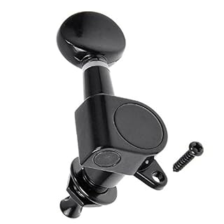 Musiclily Mécaniques 3×3 scellées Bouton du rein pour guitare électrique, Noir (Lot de 6) - Les Beatles, Paul McCartney, John Lennon, RIngo Starr, George Harrison Musiclily Mécaniques 3×3 scellées Bouton du rein pour guitare électrique, Noir (Lot de 6) – Image 3
