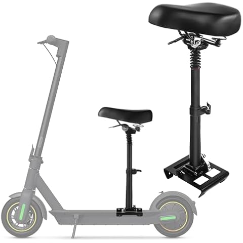 NELOMO Seat Attachment Compatible with Ninebot Max G30P G30LP G30 Series Electric Scooter Foldable Shock Absorbing Soft Seat Saddle for Max G30 Updated Version Cover
