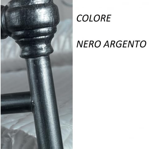 Toallero de Hierro Forjado, Plata Negra, 3 Barras de Toalla.