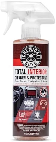 Chemical Guys SPI22516 Total Interior Cleaner & Protectant (Safe on Dash, Leather, Vinyl, Plastics, Trim, Glass, Fabric & More), 16 fl oz (Black Cherry Scent)