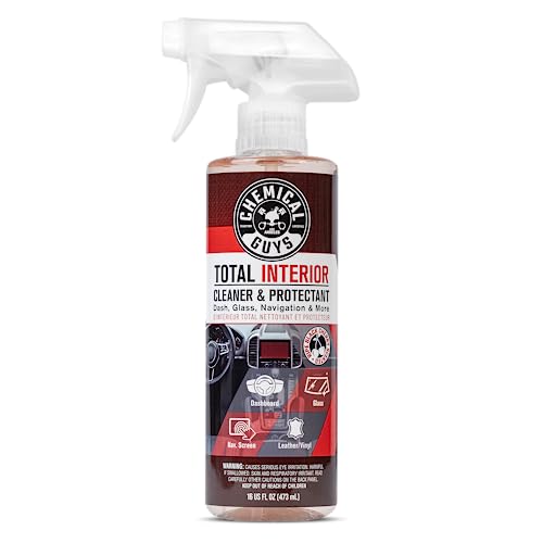 Chemical Guys Total Interior Cleaner & Protectant – Black Cherry, Car Cleaning Spray, Cleans and Protects Leather, Vinyl, Plastic, Rubber, and Glass, Safe for Trucks, SUVs, Jeeps, RVs & More – 16 oz