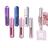 ZenithFast Perfume travel refillable,6Pcs 5ml Mini perfume bottle,Portable perfume bottles refillable for Women Men Small Mister Spray Bottle, for Travel and Outgoing