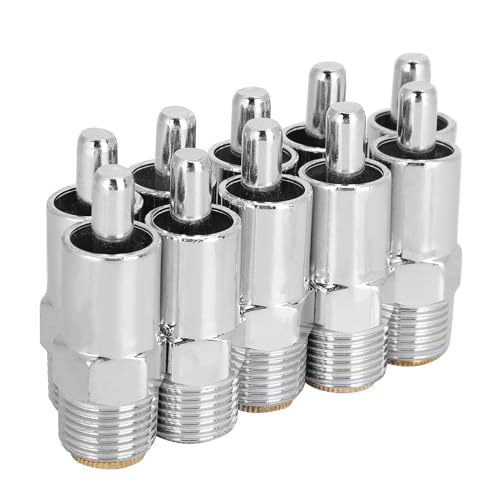 Bebedero y Alimentador Automático de Pezones para Cerdos - 10 Piezas de Acero Inoxidable para Cerdas, Lechones, Vacas, Caballos y Ovejas