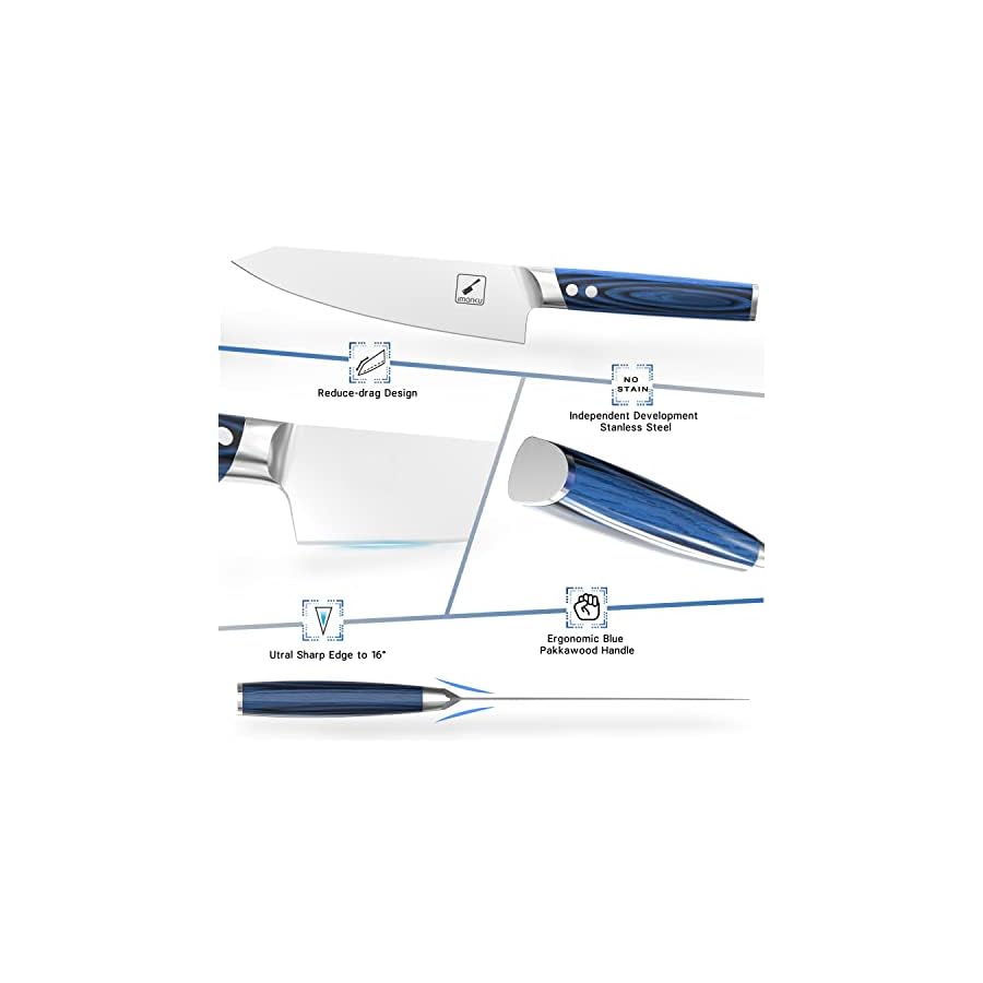 Knife-Set-imarku-9-Piece-Kitchen-Knife-Set-Knife-Sets-for-Kitchen-with-Block-and-Sharpener-Japanese-Stainless-Steel-Professional-Knife-Set-for-Chef-with-Ergonomic-Handle-Blue Imarku Premium Quality Knife Set with Block, 9 Pieces Professional Chef Knife Set with Knife Sharpener, Ergonomic Handle, Food Grade Stainless Steel Knife Set, Christmas Gifts for Women and Men