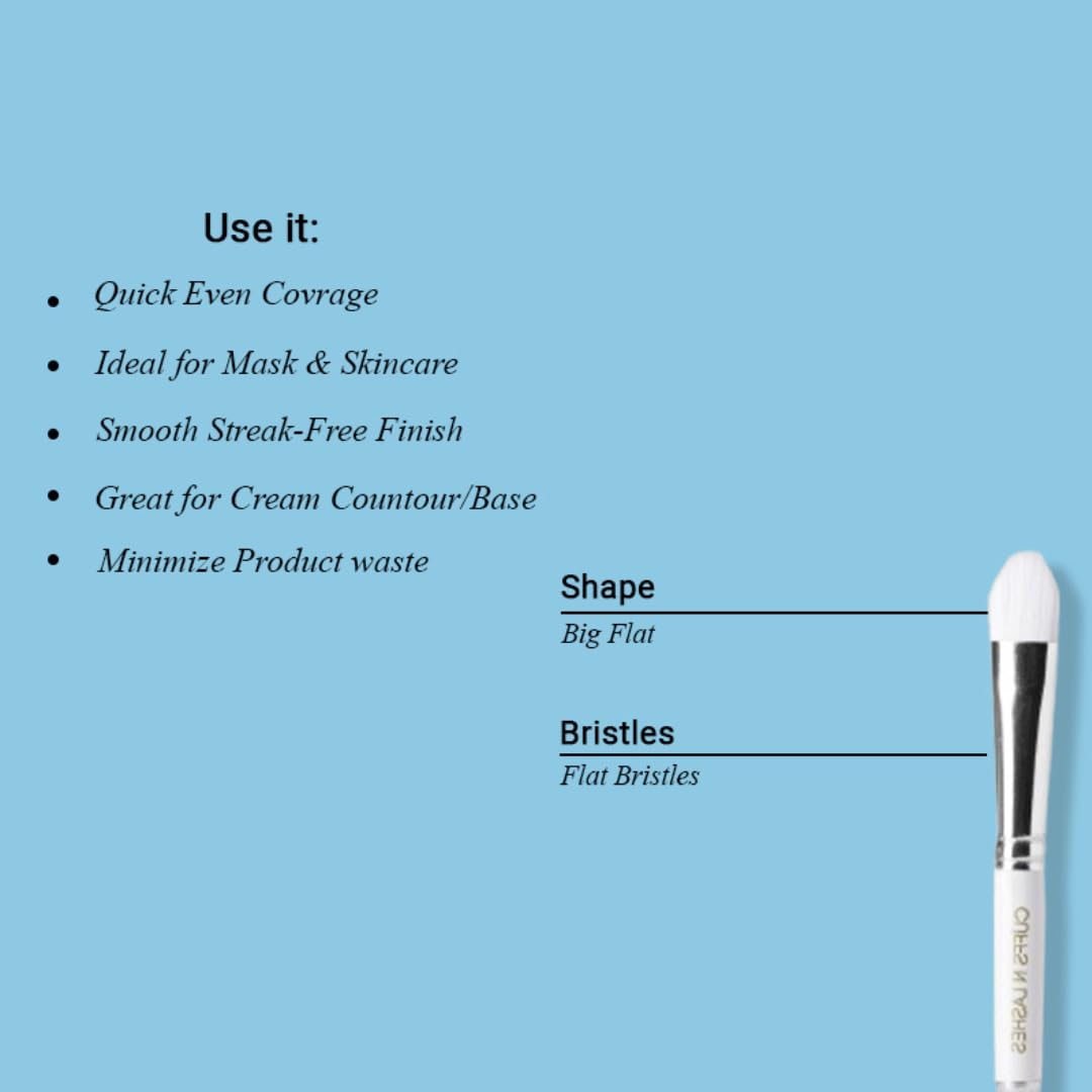 Cuffs N Lashes Dual Makeup Brush | 2-in-1 Fluffy Blending Brush &Small Flat Brush 04 | Eye Shadow Application &Seamless Blending | Soft Premium Bristles | Travel Friendly Eye Makeup Tool - Image 8 thumbnail