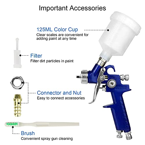 Tosucs HSP-44 Hvlp Spray Gun With 1.0Mm Tip Air Spray Gun thumb #5