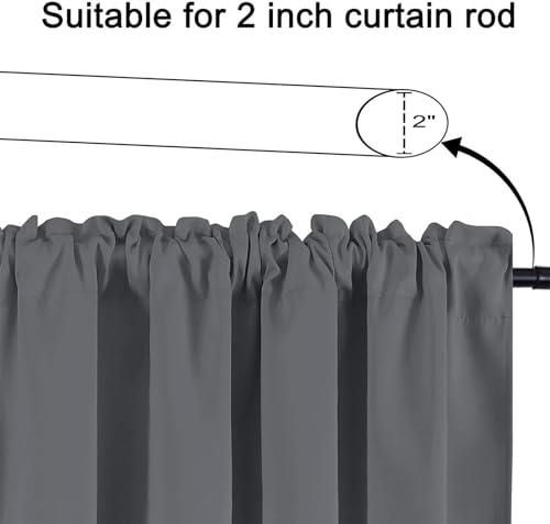 Cenefa de cocina gris de 175x55 cm confeccionada con caída clásica premium 4