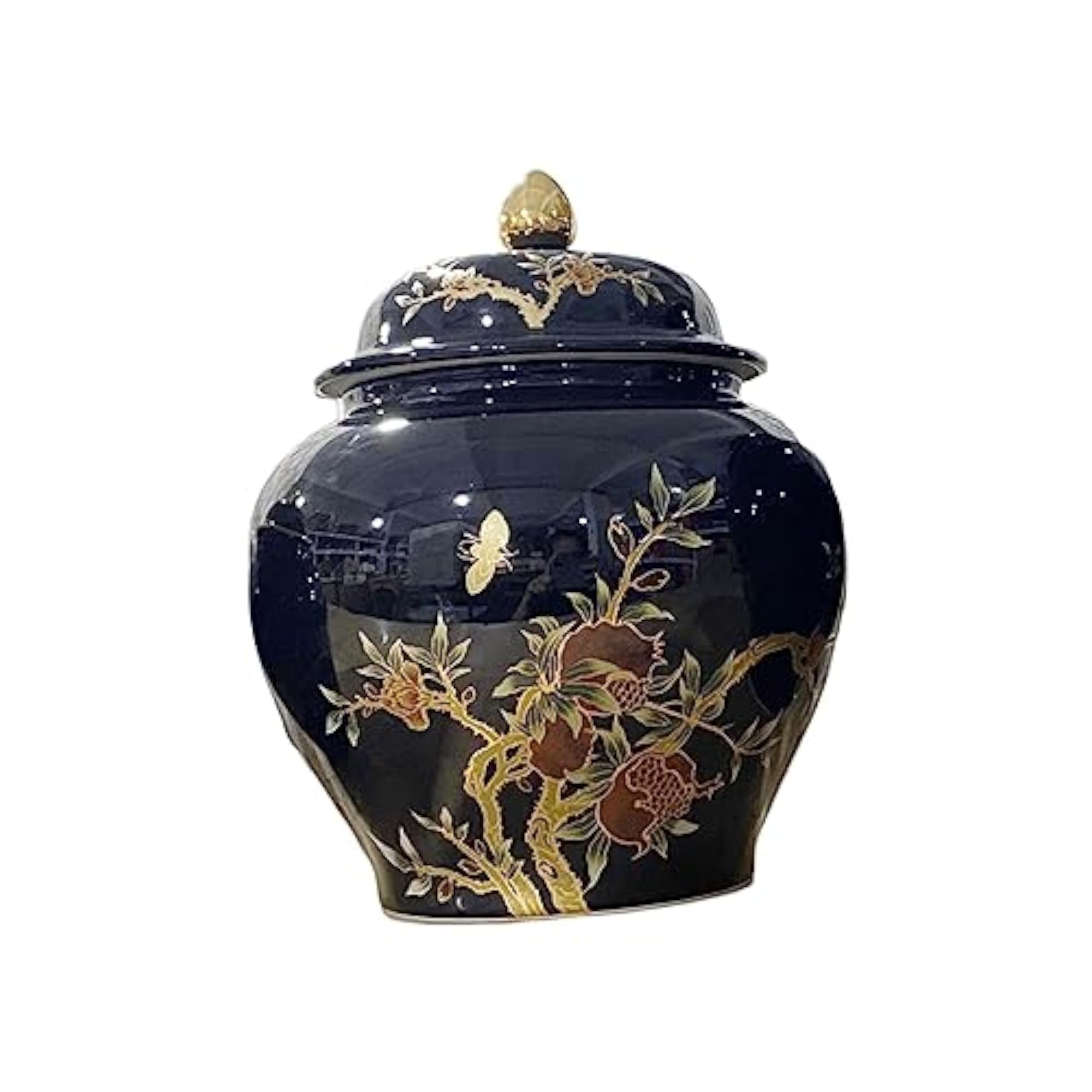 Ceramic Ginger Jar Storage, Decorative Ornament