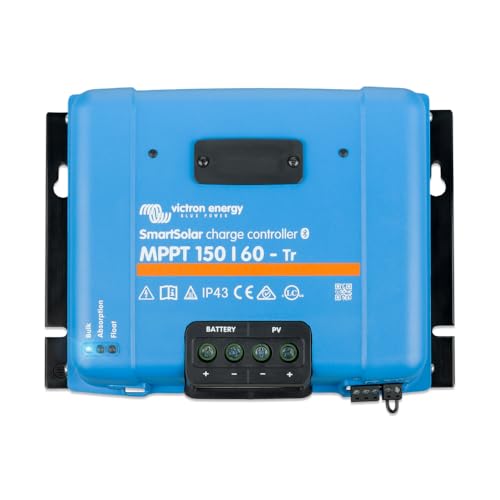 Victron Energy SmartSolar MPPT TR 150V 60 amp 12/24/36/48-Volt Contrôleur de Charge Solaire (Bluetooth)