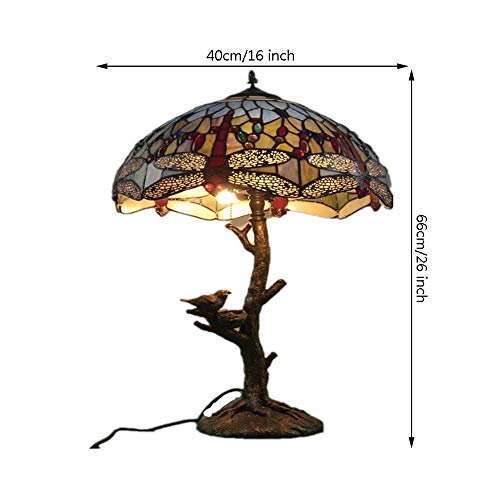 Lampe de chevet en verre multicolore pour une chambre chaleureuse - 2
