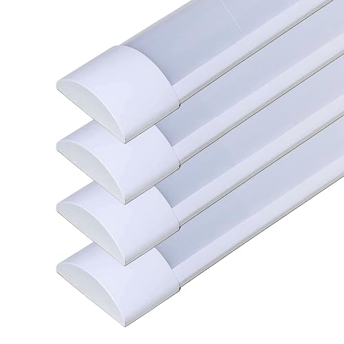 ZONE LED Set - Lichtleiste, 150cm, 50W, 6000 Lumen, Tageslicht 4000K, IP20, 120 lm/W, Röhrenlampe, Langfeldleuchte, Kellerleuchte, Kein Flackern, Innenmontage (4-er Pack)