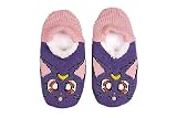 Everything Legwear Sailor Moon Luna Plush Rib Heel Slip On Sock