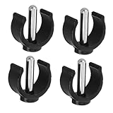 PLAFOPE Universal c Clamps for Walking Set of 4 Clamps for Crutches Canes Wheelchairs Easy to Install Heavy Duty Constructi