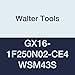 Walter Tools GX16-1F250N02-CE4 WSM43S Carbide Tiger-Tec Grooving Indexable Turning Insert, 0.008" Corner Radius (Pack of 10)