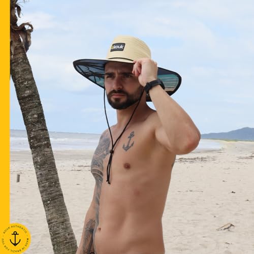 Chapéu de Palha Beach Estampado Surf de Praia Saída Verão Sol Masculino Feminino Unissex Aba Larga n