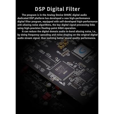 Gustard X30 4 x ES9039SPRO Streaming Digital to Analog Convertor Decoder with Remote Control (Silver)