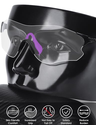 Coussinets de nez anti-glisse violets pour Oakley EVZero Range - 4