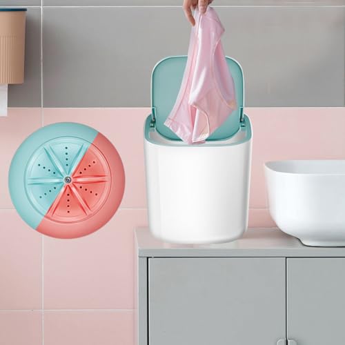Space Saving Miniature Clothes Washer with 3.8L Capacity Washing Machine Space Saving Travel Laundry Device Small Load Washing Machine